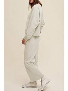 Cakulo Womens Sweatsuits 2 Piece Lounge Sets Fall Outfits Wide Leg Jogger Sweat Pants Loungewear Set Track Suits