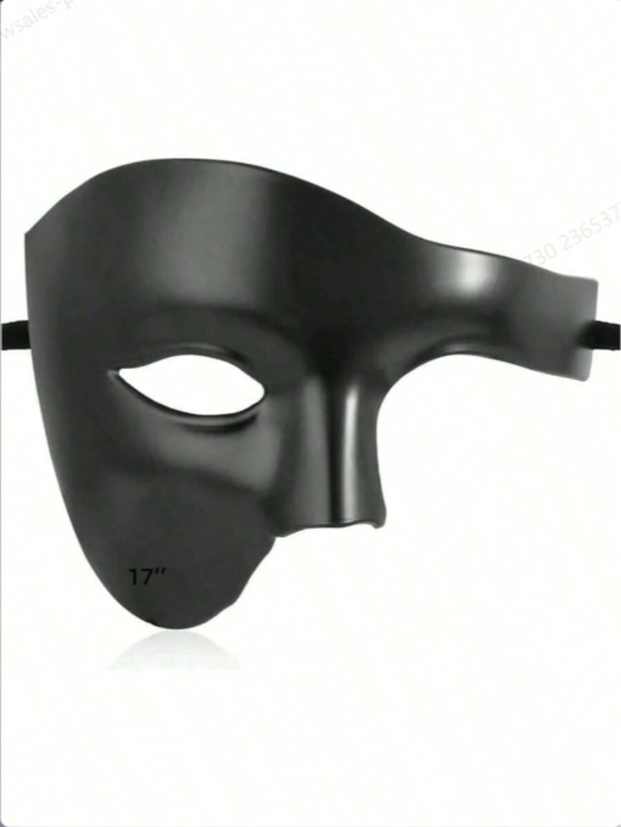 半面具，轻盈威尼斯化妆舞会面具，男女皆宜。情人节礼物，万圣节节日礼物 - 多色 - 查看 1