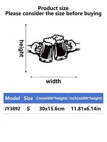 1pc Of "Cheers" Beer Glass Metal Wall Art, Metal Sign With Beer Glass Silhouette, Durable Indoor/Outdoor Wall Decoration, Suitable For Home, Bar, Cafe, Party, Restaurant, Kitchen, Etc., Perfect Gift For Beer Lovers, Halloween, Thanksgiving, Christmas Gift, Ideal Holiday Gift