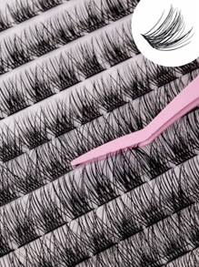 144pcs Cluster Lashes 9-16mm Wispy Individual Lashes Natural Look Lashes Fluffy Cluster Lashes DIY Eyelash Extension