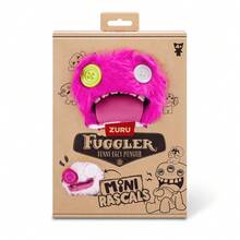 Spin Master Fuggler Mini Rascals Series 9" Plush Toy With Baby Fuggler, Official Genuine Funny Ugly Monster Simulate Teeth & Heart Bib, Ugly Cute Monster Adult Interesting Doll, Perfect Stuffed Animal Gift For Collection Birthday
