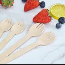 150pcs Disposable Wooden Cutlery Set - Includes 50 Compostable Forks, 50 Wooden Spoons And 50 Knives - Disposable Tableware Set For Outdoor, Party, Camping And Picnics