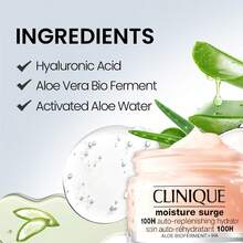 Clinique Moisture Surge 100H 自动补水保湿霜 1.7 盎司/50 毫升，1 盎司/30 毫升保湿霜超长效保湿密集保湿无油屏障修复女朋友妻子母亲朋友生日毕业派对旅行露营户外学校校园旅行节日周年纪念秋季秋季秋季造型 - 彩色 - 查看 3