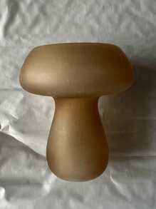 1 pezzo Portacandela in vetro a forma di fungo, supporto per candele in stile nordico semplice per scrivania, matrimoni, feste, casa