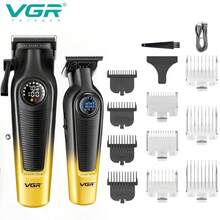 VGR 理发器套装电动专业理发器无线理发器数显修剪器男士理发器可调节理发器 V-196&V-996 - 彩色 - 查看 10