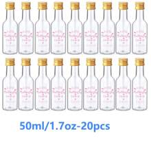 5/20/60/100PCS Mini Liquor Bottles – Versatile & Portable Plastic Containers With Airtight Seal For Spirits, Juices & Sauces – Leak-Proof, Shatterproof Plastic Mini Bottles With Airtight Latch Caps: 0.85oz/1.7oz/3.3oz/5oz Reusable Hand Washable Containers For Food Contact, Party & Wedding Favors Thanksgiving, Halloween, And Christmas Are Applicable