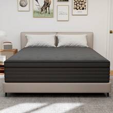 CHEVNI High Quality High Rebound Twin Full Queen King Size Gel Memory Foam Hybrid Medium Firm Bed Mattress 12/14Inch - 黑色 - 查看 5