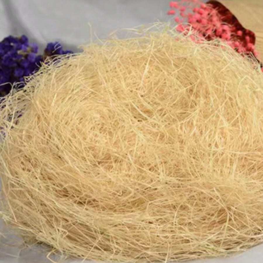 1 Pack 30g Jute Nesting Material Nest / Fibre Aviary Birds Canaries Finches Nest Filled Grass Bird Cage Accessories Decoration