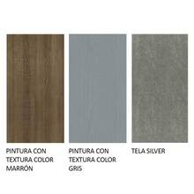 Juego Comedor Mesa Tapa Madera 6 Sillas Britney Madesa Color Marrón/Gris/Plata - Marrón y Gris - Ver 11