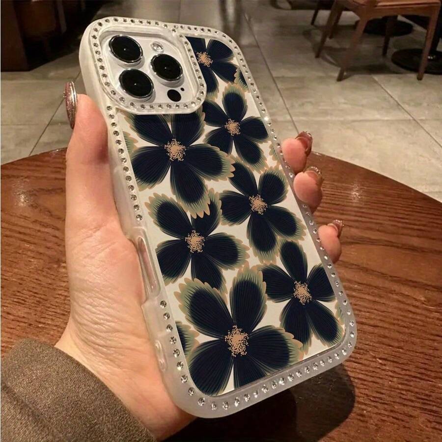 Funda para teléfono 1PC Teléfono Bling de Doble Cara, Parte Trasera Dura Suave a Prueba de Golpes, Multicapa, TPU + PC, Compatible con 16/15/14/13/12/11 Pro/Plus - transparente - Ver 1