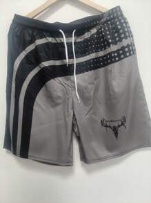 Plus Size Men's Hawaiian 3D Print Casual Beach Shorts - Quick Dry, Drawstring Waist, Perfect For Summer Outdoor Activities