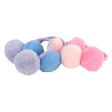 MSYO 18" Doll Plush Earmuffs, Fashionable & Cute Accessory Toy, Multi-Color, Great Gift For Little Girls