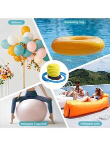 1PC/2pcs, Sports Pedal Inflator And Small And Convenient Hand-Push Inflator, Suitable For Swimming Ring Swimming Float, Outdoor Inflatable Bed, Balloon, Balloon Swimming Ring Foot Pump Inflator - Fast, Multi-Functional Inflatable Tool Party, Wedding, Lightweight And Compact Pedal Inflator, Very Suitable For Birthdays And Holiday Activities, Beach Essentials, Beach Accessories, Pool Float - Multicolor - View 11