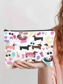 腊肠犬印花化妆包 阿姨化妆包 女士化妆包 阿姨礼物 来自侄女侄子的阿姨礼物 有史以来最好的阿姨礼物 给阿姨的有趣礼物 阿姨朋友 姐妹生日 母亲节 退休 旅行必需品 学校假期包 返校用品 女士旅行包