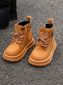 Botas Curtas Fashion para Meninas, Novo Lançamento Primavera/Outono 2025, Botas de Sola Macia Estilo Britânico, Botas Versáteis e Legais para Crianças