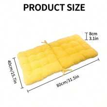 1 件加厚舒适椅垫，现代风格，涤纶面料，办公室和客厅多用途，纯色，家居装饰