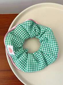5个/1个格子发圈，可爱涤纶面料发圈，发饰，返校季推荐发饰，马尾辫发圈，发绳，发饰，学习用品，发饰，头饰，发圈，头饰，橡皮筋 - 彩色 - 查看 4