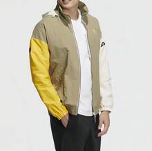 Adidas Chaqueta deportiva NEO para hombre, con cuello alto, tejido en bloques de color, resistente al viento, deportiva e informal - Multicolor - Ver 3