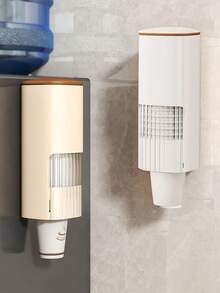 1/2 chiếc cốc dùng một lần, giá để cốc sang trọng nhẹ, máy rót cốc giấy, máy rót nước, giá để cốc, giá để đồ treo tường không đục lỗ - Nhiều màu - Xem 1