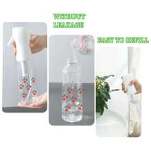 2/1pc Cute Love, Daisy, Bow Print High Pressure Hair Spray Bottle, Ultra Fine Continuous Water Mister For Hairstyling, Cleaning, Plants, Facial Moisture, Multipurpose Plastic Kitchen Oil Sprayer, Useful Tool, Kitchen Accessories Ultra-Fine Continuous Spray Bottle Portable, Reusable, Multi-Purpose Plastic Sprayer Hair Spray, Multi-Purpose Plastic Spray Bottle For Hairdressing, Cleaning, Plants, Facial Moisturizer, Utility Tools, Kit