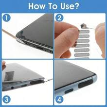 66件装手机扬声器充电口清洁套装防尘塞适用于 16 15 14耳机清洁套装刷