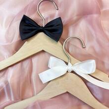 2pcs/Set Wooden Wedding Clothes Hangers, Customized Wedding Dress Hanger, Suit And Garment Hangers, Bride And Groom Hangers, Ideal For Wedding Gowns And Tuxedos, Wedding Accessories, Engraved,Stainless,Colorful,Cute,Adorable,Funny,Kawaii,Y2K,Stylish,Unisex,Casual,Custom,Personalized,Unique,Customized,Ideal Gifts For Him,Ideal Gifts For Her,Her,Boyfriend,Girlfriend,Family,Friends,Vacay Vibes - Multicolor - View 13