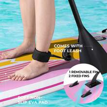 Stand Up Paddling Board 305cm Adults Inflatable Stand Up Paddle With All Accessories, For All Skill Levels, 200kg Load Capacity For 2 People - 粉色 - 查看 4