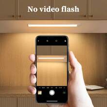 Smart LED Cabinet Lights (4Pack), Motion Sensor, 11.8inch Aluminum Shell, 54 LEDS, Adjust Light Color, Magnetic Install, USB Charging. Suitable For Closet, Cabinet, And Stair Lighting Room Decor. - White/warm - 查看 5