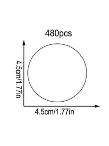 24/48/96/192/480/720张/套圆形创意定制贴纸，可爱青蛙、荷叶、蝴蝶图案，个性化贴纸可定制文字，派对装饰，礼品包装，适合送给朋友