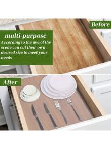 1 Roll - Premium Waterproof Non-Slip Vinyl Shelf Liner With EVA Drill Point Texture - Perfect For Kitchen Cabinets, Desktops, Refrigerators, Wardrobes & Shoe Racks - Glue-Free, Durable & Easy To Clean, Shelf Liners