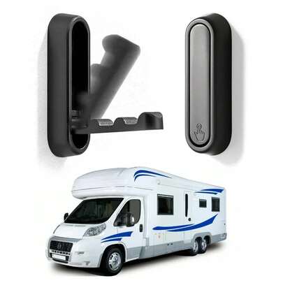 1PC Gancho de Ropa Plegable de Aleación de Aluminio para Almacenamiento en Baño de RV Casa Camper Caravana Accesorios de Interior de RV Gancho de Ropa