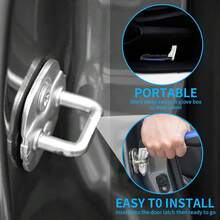 قطعتان مطرقة سلامة السيارة من الألومنيوم مع مقبض الباب- مصممة ارغونوميكيا بقبضة ضد الانزلاق للمسنين والمعاقين- مناسبة لتحطيم نوافذ معظم المركبات