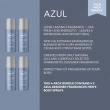 设计师香水 4 罐混合装身体喷雾除臭剂 - 随时随地保持清新 - 持久留香 - 精美礼品套装 150 毫升