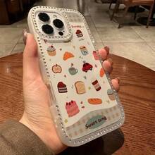 Funda para teléfono 1PC Teléfono Bling de Doble Cara, Parte Trasera Dura Suave a Prueba de Golpes, Multicapa, TPU + PC, Compatible con 16/15/14/13/12/11 Pro/Plus - transparente - Ver 3