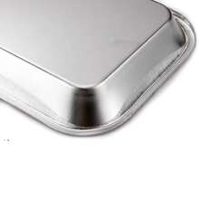 Bandeja de acero inoxidable para cirugía dental (paquete de 2), adecuada para laboratorios, salones de belleza, clínicas dentales, tiendas de tatuajes, cocinas, mesas de comedor, escuelas y otros lugares. - Plateado - Ver 5