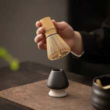 1PC Authentic Bamboo Matcha Tea Whisk For Perfect Froth Cups - Easy To Use And Clean - Handmade Traditional Japanese Matcha Whisk For Green Tea Lovers - Multicolor - View 5