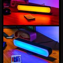 1pc/2pcs, Usb Power Supply, Led Light Strip, Rgb Ambient Desk Lamp, 24 Key Remote Control, Multi-Color, Suitable For Gaming, Tv, Bedroom, Desk Lamp Decoration, Fantasy Theme, Ball Occasions