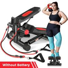 Exercise Stepper, Small Pedal Machine, Specially Designed For Family Sports. Portable, Quiet To Use, Hydraulic Fitness Stairs With Resistance Bands, Calorie Counts Can Weigh Up To 330lbs.Fitness Essentials, Without Battery