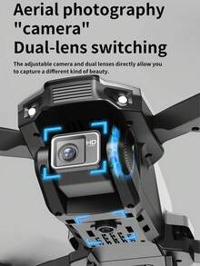 H30, Drones, Optical Hovering, Quadcopters, Folding, Dual Lens Aerial Photography, Remote-Controlled Aircraft - Multicolor - View 4