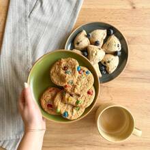 Mora Ceramic Artisan Matte Plates Set, 7.8 In - Set Of 6 - The Dessert, Salad, Appetizer, Small Dinner Etc Plate. Microwave, Oven, And Dishwasher Safe, Scratch Resistant. Kitchen Porcelain Dish,7683994 - 青碧色 - 查看 6