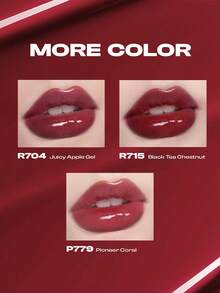COLORKEY Mirror Gloss Lip Gloss, Glossy And Moisturizing Lip Color, Non-Sticky And Long-Lasting, Nourishing Lip Care. Liquid Lipstick, Super Moisturizing Lip Gloss, Caring For Lips, Creating A Refined Lip Makeup. Lip Balm, Lip Gloss, Lip Cream Lip Care Set, Suitable For Spring/Summer, Y2K Retro Fashion, 90s Makeup, Birthday Gift, Vacation, Party, Best Color - P779 Pioneer Coral - 查看 9