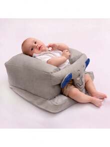 Blue Elephant Children's Armchair - Multipurpose Baby Seat - Sofa - Blue - View 2