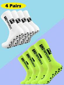 4/10 双男式足球袜，带防滑垫，防滑运动袜，适合足球/篮球/曲棍球 - 彩色 - 查看 13