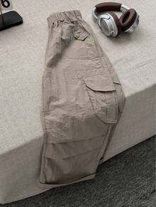 青少年女孩工装裤，春秋新款中年女孩休闲街舞嘻哈运动Y2K时尚长裤