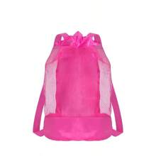 1 件大容量速干防水网状背包，女士高品质户外运动装备收纳袋，旅行露营洗漱用品和衣物收纳袋，多功能学生背包