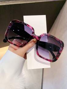 LiMiaoMiao 1 件男女通用超大方形时尚眼镜，Y2K 风格，新奇，派对，节日配饰方形墨镜