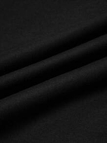 Sudadera Cullo Redondo Estampado Flor Margarita Manga Larga Mujer - Negro - Ver 3