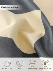 3pcs Checkerboard Pattern Duvet Cover Set (1 Duvet Cover And 2 Pillow Shams), Soft And Skin-Friendly, Suitable For All Seasons - Multicolor - View 5