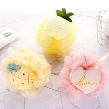 1pc Cute Fruit Bath Sponge, Kids Bath Shower Puff, Baby Bath Shower Puff - Multicolor - View 3