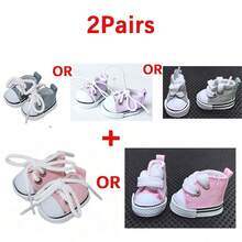 1Pair Or 2Pairs Kawaii Doll Shoes For 5.9-6.9In Doll Cute Sneakers Outfit Decorative Accessories Compatible With Labubu - Multicolor - View 12